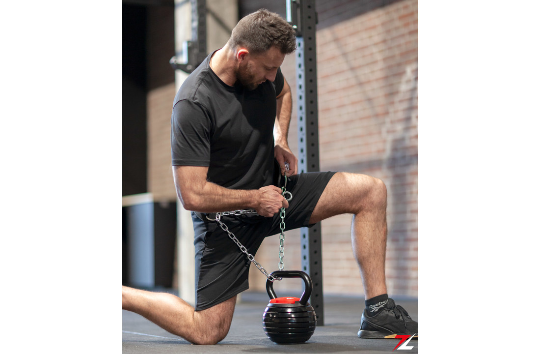 ZEUZ® Dip belt - Dipping Gordel & Gewicht Riem – Fitness, Crossfit & Calisthenics – Zwart