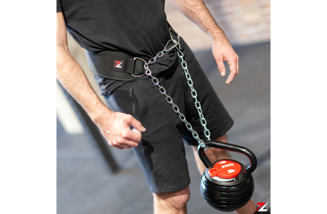 ZEUZ® Dip belt - Dipping Gordel & Gewicht Riem – Fitness, Crossfit & Calisthenics – Zwart