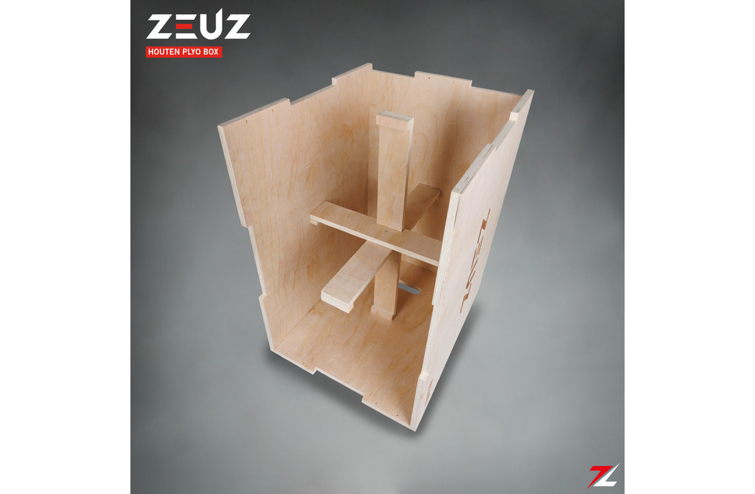 ZEUZ® Houten Plyo Box – Box Jump - voor Fitness & Crossfit – 3 Hoogtes in 51, 61 & 76 CM – 20, 24, 30 Inch