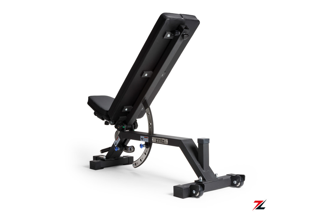 ZEUZ® Verstelbare Halterbank – Fitnessbank & Trainingsbank – In 13 Standen Verstelbaar