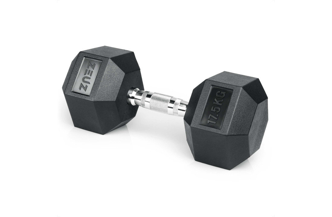 ZEUZ Hexa Dumbbell 1 Stuk 17,5 KG – Hexagon Gewichten