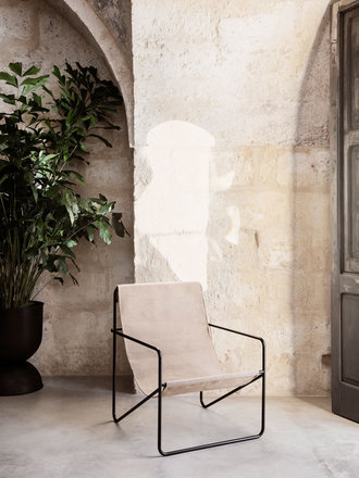 Ferm Living Desert Lounge chair - black Ferm Living Desert Lounge chair - black