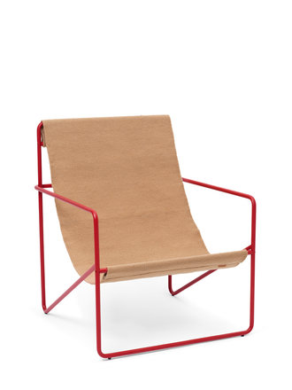 Ferm Living Desert Lounge chair - poppy red Ferm Living Desert Lounge chair - poppy red