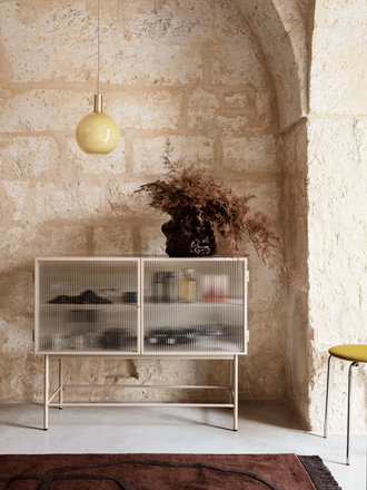 Ferm Living Haze sideboard - reeded glass Ferm Living Haze sideboard - reeded glass