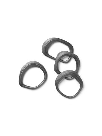 Ferm Living Flow napkin rings - set of 4 Ferm Living Flow napkin rings - set of 4