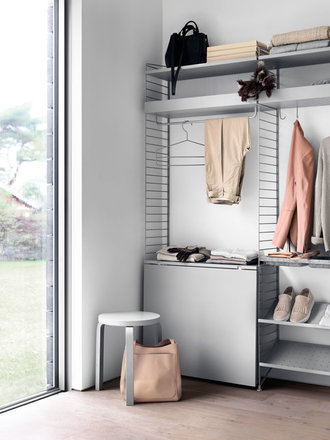 String String metal shelf - high edge - 78 x 30 cm String String metal shelf - high edge - 78 x 30 cm