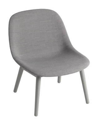 Muuto Fiber lounge chair upholstered - wood base Muuto Fiber lounge chair upholstered - wood base