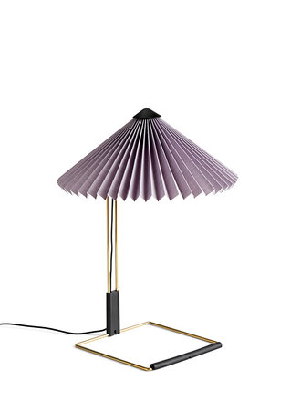 Hay Matin table lamp - polished brass base - Ø 300 cm