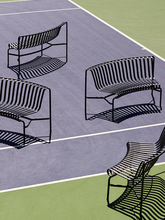 Hay Palissade park dining bench out-out starter set Hay Palissade park dining bench out-out starter set