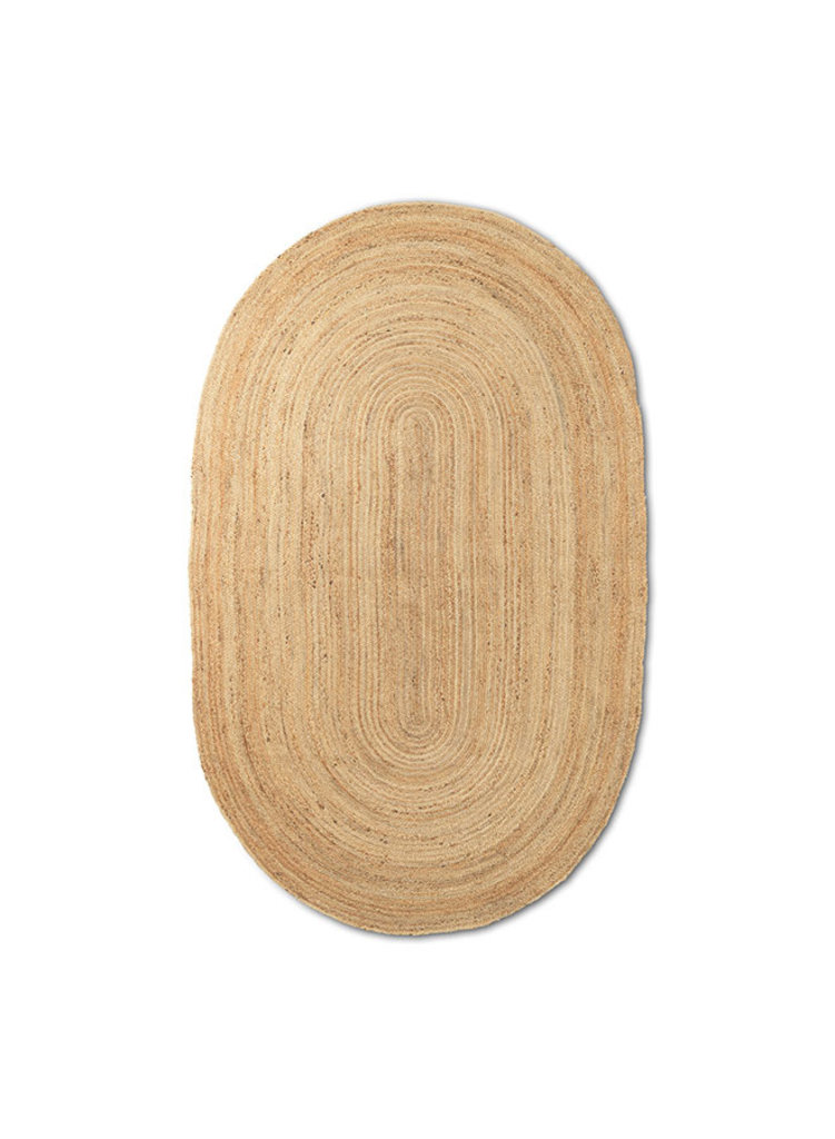 Eternal Oval Jute Rug La Fabrika