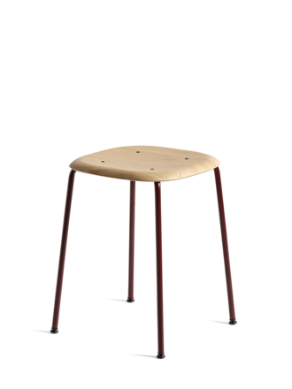 Hay Soft Edge 70 stool - Fall red steel base Hay Soft Edge 70 stool - Fall red steel base