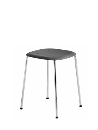 Hay Soft Edge 70 stool - Chromed steel base Hay Soft Edge 70 stool - Chromed steel base