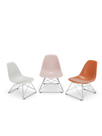 Vitra Eames Plastic side chair RE LSR - chrome base Vitra Eames Plastic side chair RE LSR - chrome base