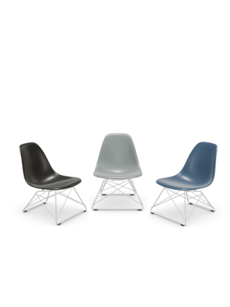 Vitra Eames Plastic side chair RE LSR - white base Vitra Eames Plastic side chair RE LSR - white base