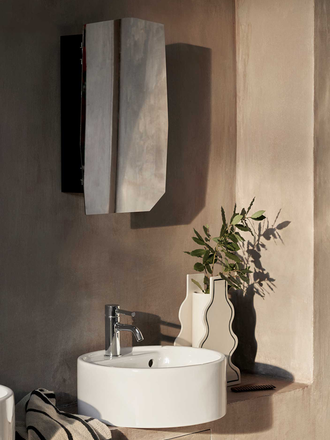 Ferm Living Shard mirror cabinet - black