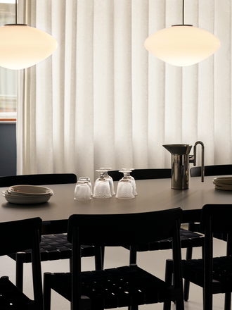 &Tradition Drip table - HW58-HW60 - verde comodoro laminate / grey glossy edge &Tradition Drip table - HW58-HW60 - verde comodoro laminate / grey glossy edge
