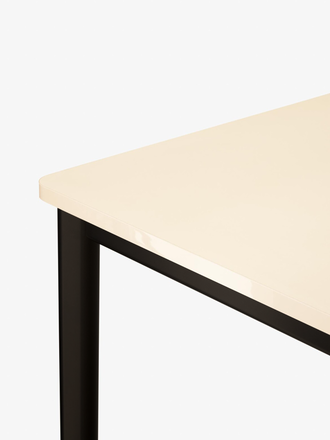 &Tradition Drip table - HW111-HW114 - pearl linoleum / soft yellow  glossy edge &Tradition Drip table - HW111-HW114 - pearl linoleum / soft yellow  glossy edge