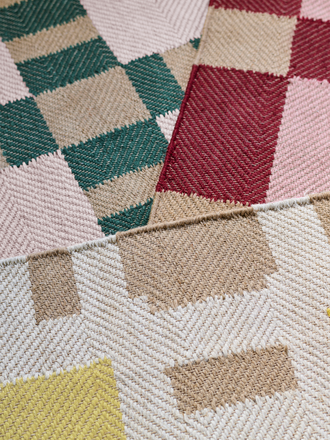 Layered Evelina Kroon jute rug Layered Evelina Kroon jute rug