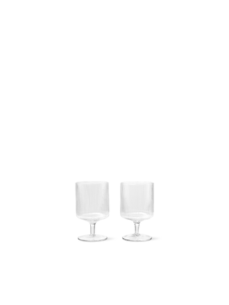 Ferm Living Ripple Wine Glasses - set of 2 Ferm Living Ripple Wine Glasses - set of 2