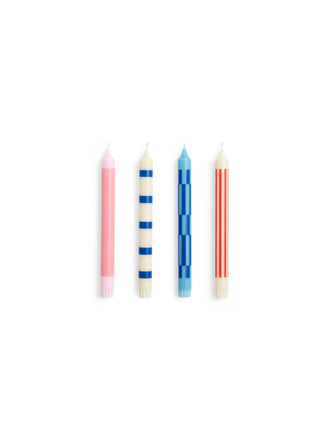 Hay Pattern candle - set of 4 Hay Pattern candle - set of 4
