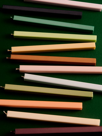 Hay Square candle - set of 4 Hay Square candle - set of 4