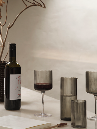 Ferm Living Ripple Red Wine Glasses - set of 2 Ferm Living Ripple Red Wine Glasses - set of 2