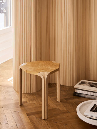 Artek Stool X602 – Curly Birch – Limited Edition Artek Stool X602 – Curly Birch – Limited Edition