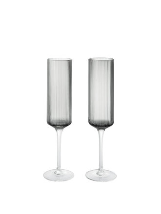 Ferm Living Ripple champagne flutes – set of 2