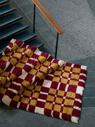 Layered Evelina Kroon wool rug - shaggy