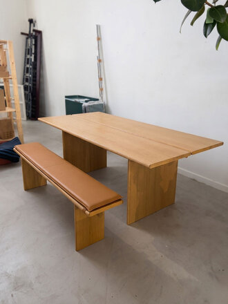 &Tradition Ex-Display Ita Dining Table+ bench & seat Pad
