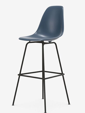 Vitra Ex-display Eames Plastic Stool Medium (RE) - basic dark base - sea blue (83)