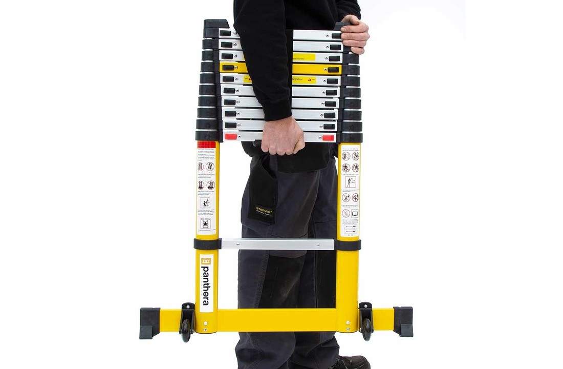Telescoopladder Yellow 4,4 meter