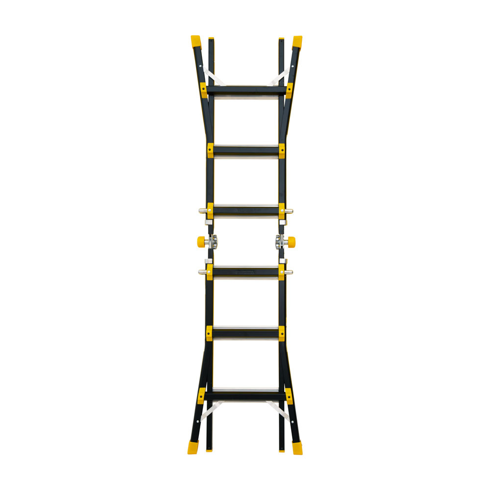 Vouwladder PRO telescopisch 4x3 black