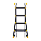Vouwladder PRO telescopisch 4x4 black