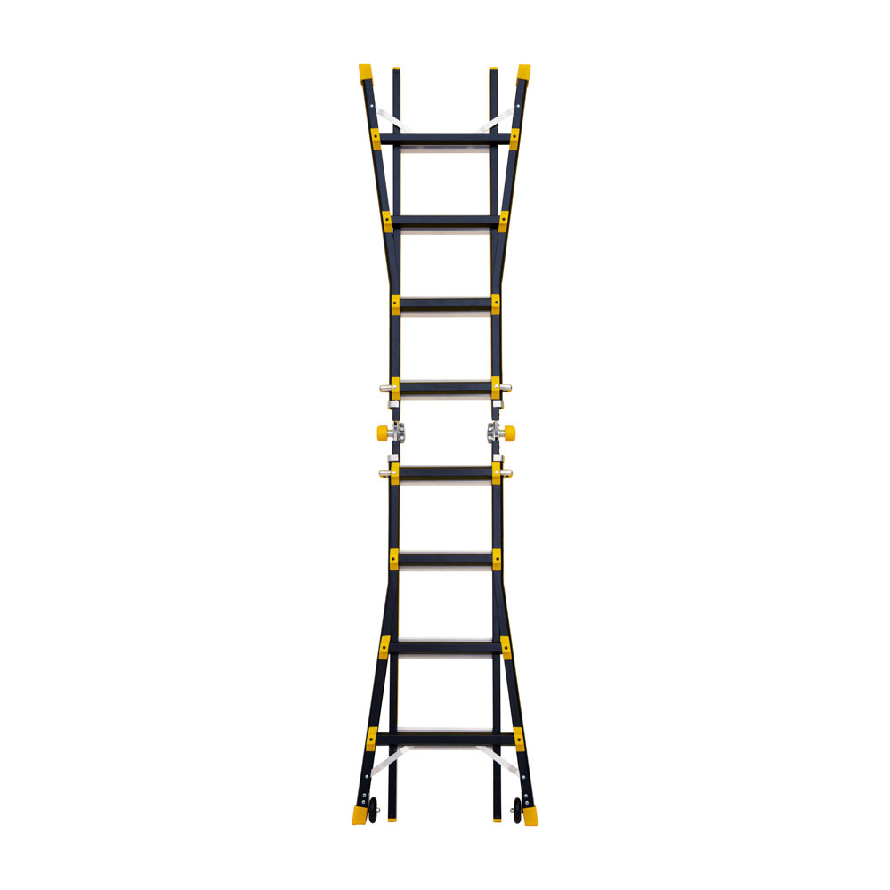 Vouwladder PRO telescopisch 4x4 black
