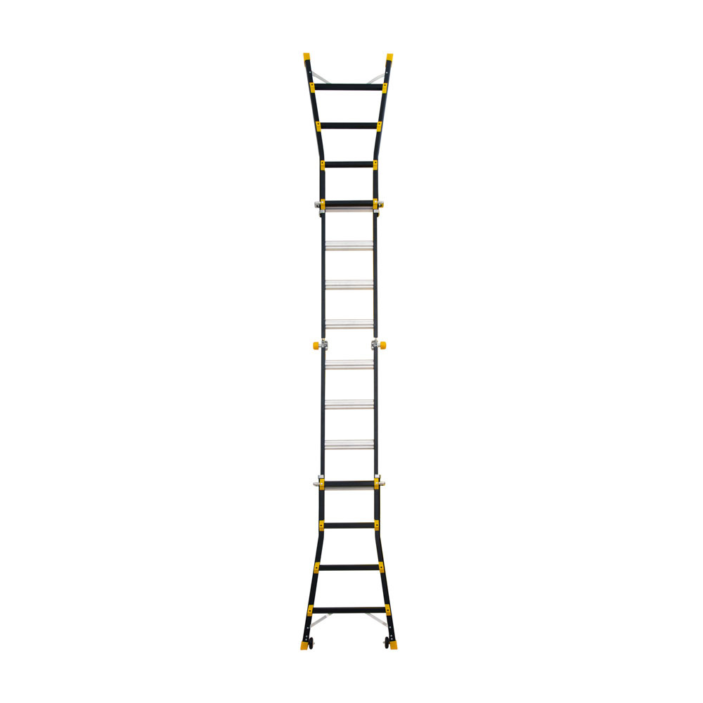 Vouwladder PRO telescopisch 4x4 black