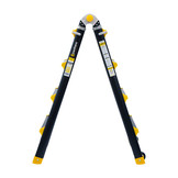 Vouwladder PRO telescopisch 4x4 black