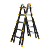 Vouwladder PRO telescopisch 4x5 black
