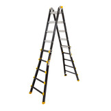 Vouwladder PRO telescopisch 4x5 black