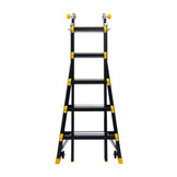 Vouwladder PRO telescopisch 4x5 black