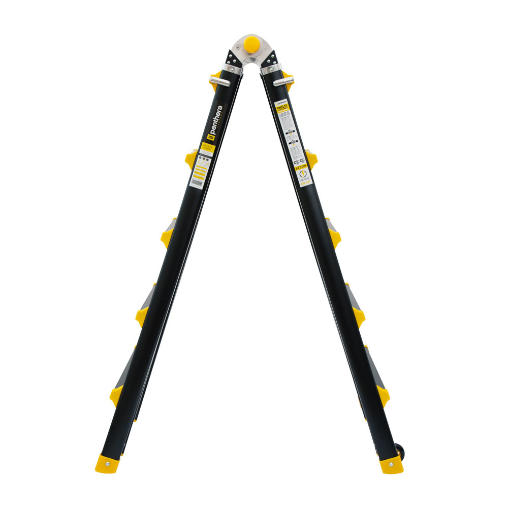 Vouwladder PRO telescopisch 4x5 black