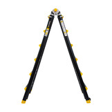 Vouwladder PRO telescopisch 4x6 black