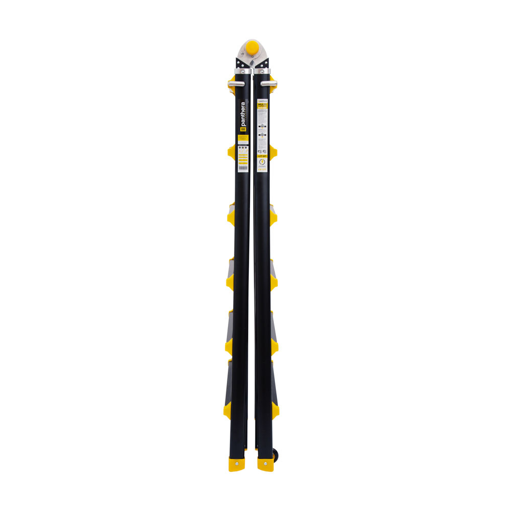 Vouwladder PRO telescopisch 4x6 black