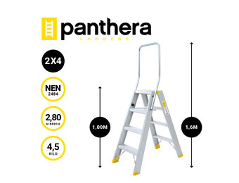 Panthera Dubbele trap 2x4 treden
