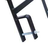 Ladder muurafhouder Zwart (sport 40 mm)