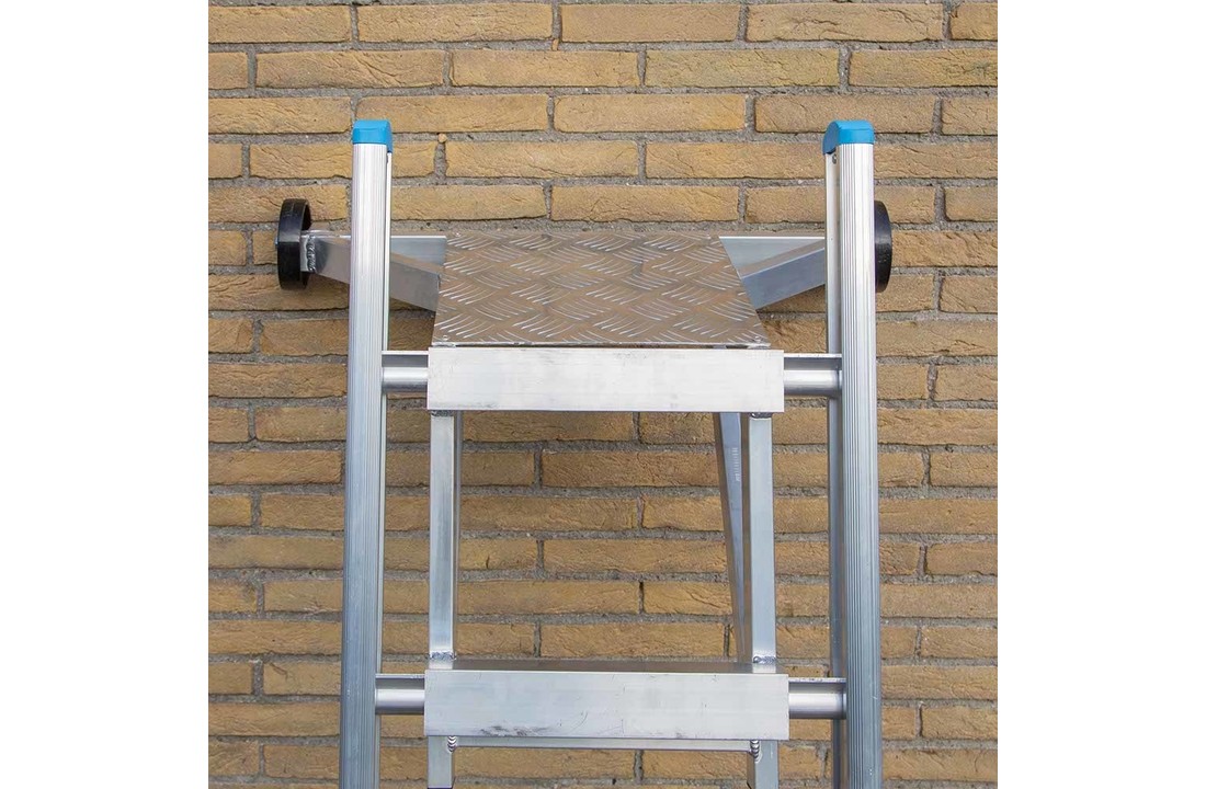 Aluminium ladderafhouder + traanplaat