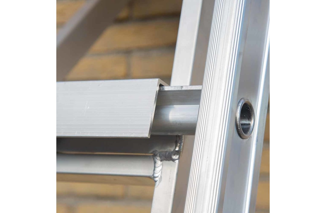 Aluminium ladderafhouder
