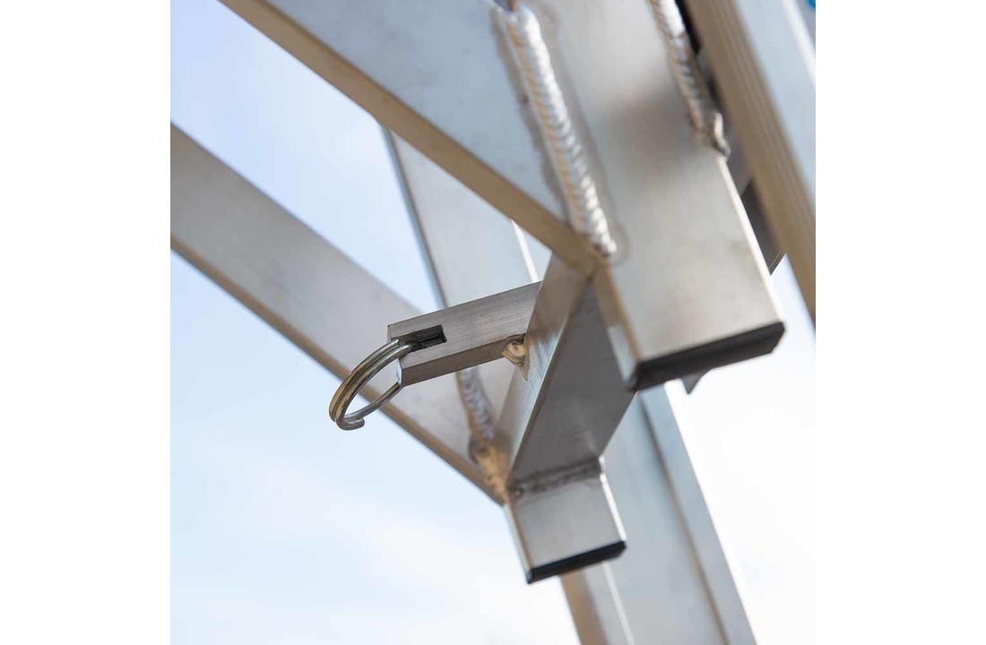Aluminium ladderafhouder