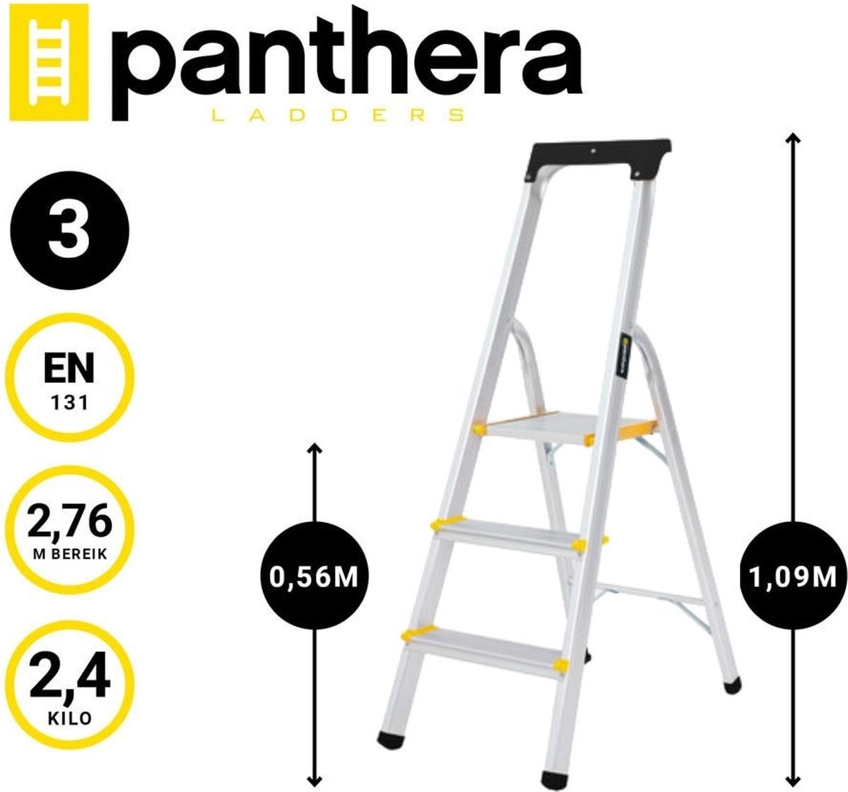 Panthera Huishoudtrap 1x3 treden