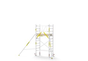 Panthera PRO 75x185 4,2m werkhoogte met enkele voorloopleuning carbon vloer